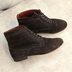 Aerin MAUDE brown suede lace-up booties,  size 5